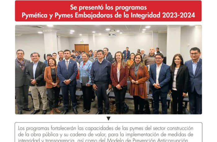 Se presentó el «Programa Pymética y Pymes Embajadoras de la Integridad 2023-2024»