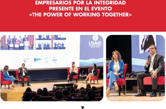 Empresarios por la Integridad presente en el evento «The power of working together»